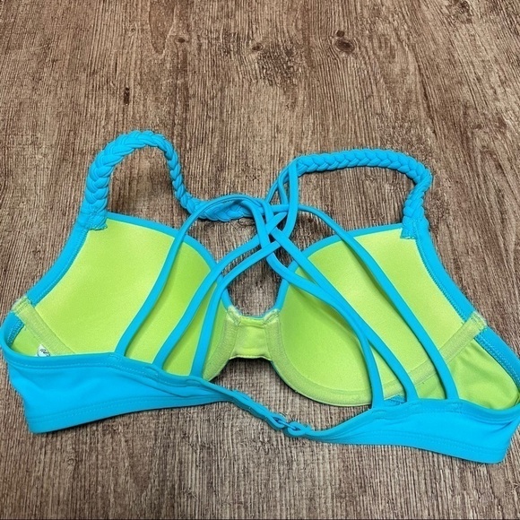 Aerie Bridget Push-up Bikini Top Turquoise - Picture 2 of 4